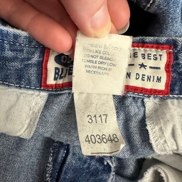 Vintage Y2K Old Navy Embroidered Floral Capri Jeans Size 6 - Picture 4 of 9